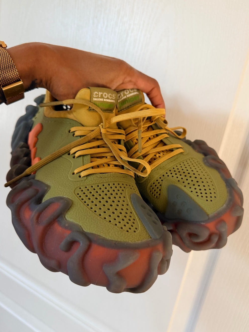 Salehe Bembury x Crocs Juniper “Tahini” Terrain Sneakers - Picture 7 of 15